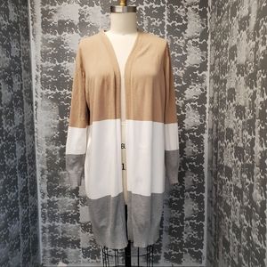 🔸️Three Tone Long Cardigan